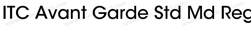 ITC Avant Garde Std Md Regular字体转换